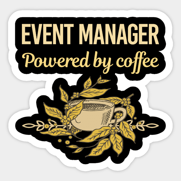 Powered By Coffee Event Manager Sticker by Hanh Tay